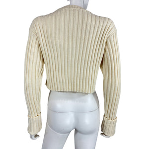 Lovers And Friends Ribbed Beige Charlotte Sweater Size XS