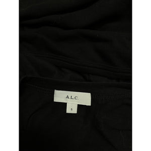 A.L.C. 'Frankie' Black Cotton T-Shirt Size S
