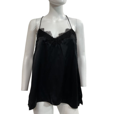 Cami Nyc Lace Trimmed Black Daisy Camisole Size L