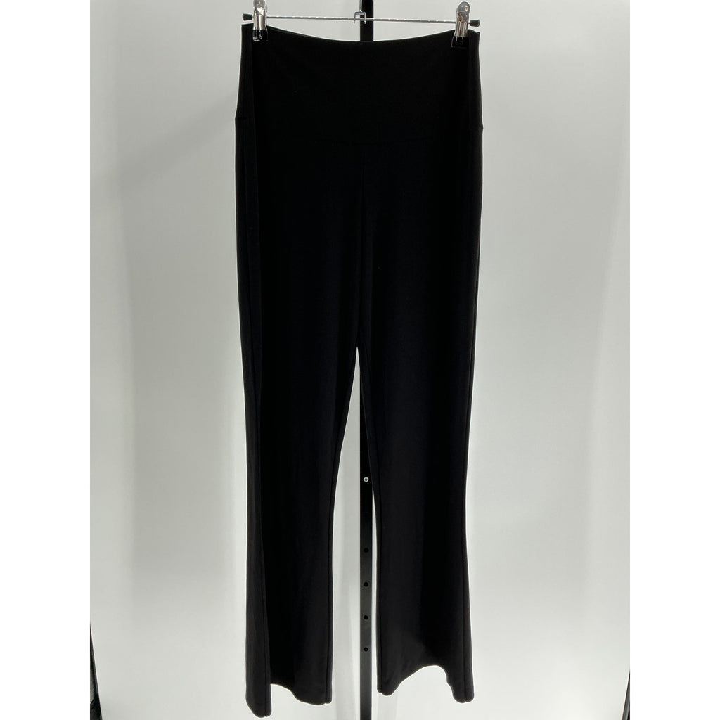 Norma Kamali 'Boot' Black Poly Pant Size M
