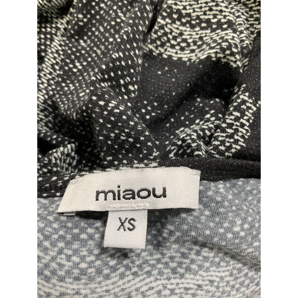 Miaou 'Victoire' Black Crew Neck Top Size XS