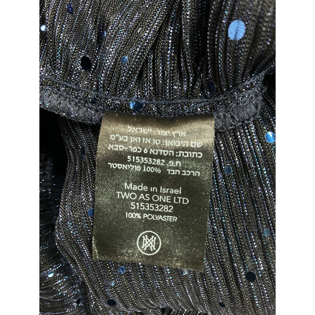 Sabina Musayev 'Sunrise' Navy Sequin Embellished Dress Size S