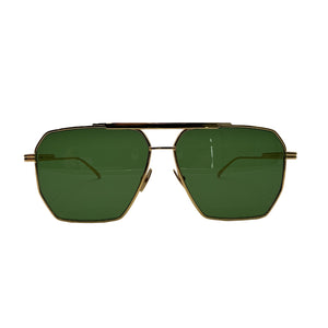 Bottega Veneta Sleek Gold Aviator Sunglasses