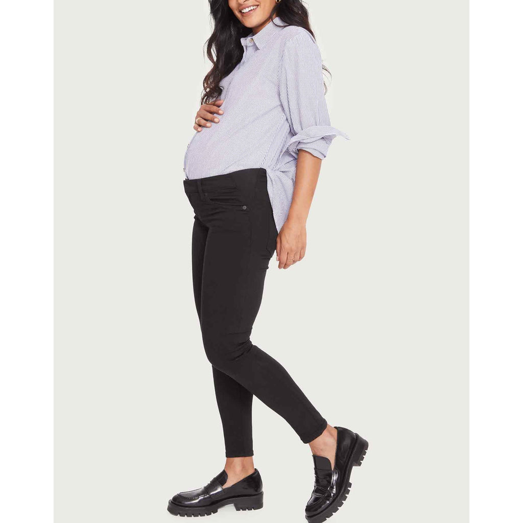 Hatch The Slim Maternity Black Cotton Denim Jean Size 29