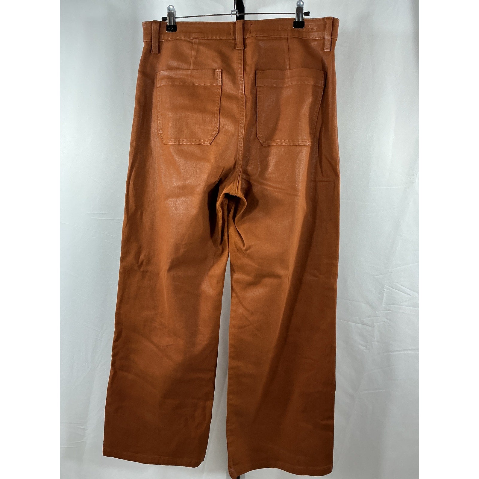 Favorite Daughter Brown The Coated 'Mischa' Wide Leg Pant Size 31