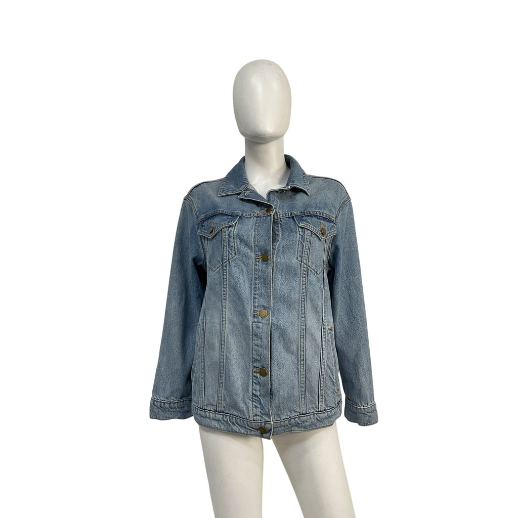 Hatch 'The Classic' Blue Cotton Maternity Denim Jean Jacket Size S