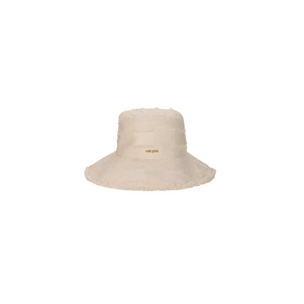Cult Gaia 'Maddie' Beige Cotton Hat Size OS