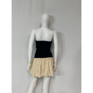 Line & Dot 'Palma' Black Poplin Mini Dress Size M