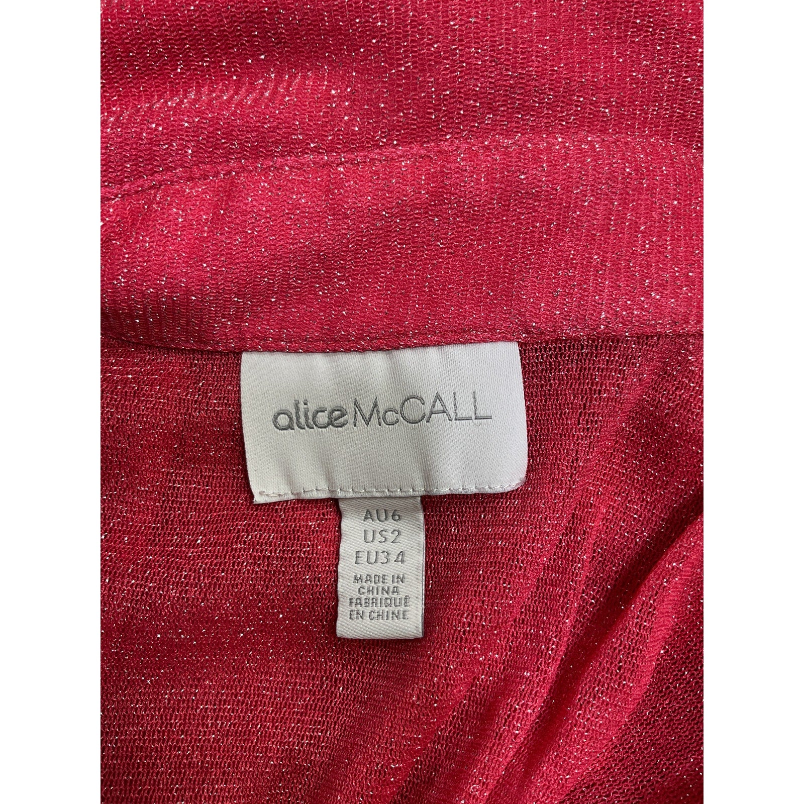 Alice Mccall 'Elodie' Pink Top Size 2