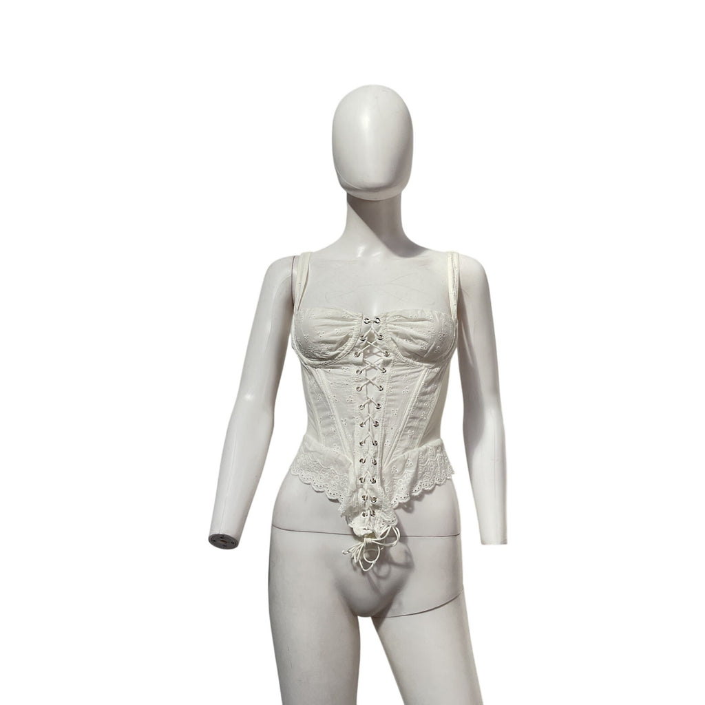 Miaou 'Deville' White Cotton Top Size M - NWT