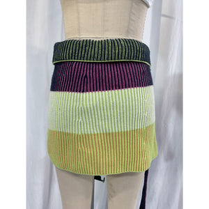 Simkhai 'Ivana' Green Cashmere Wrap Mini Skirt Size S