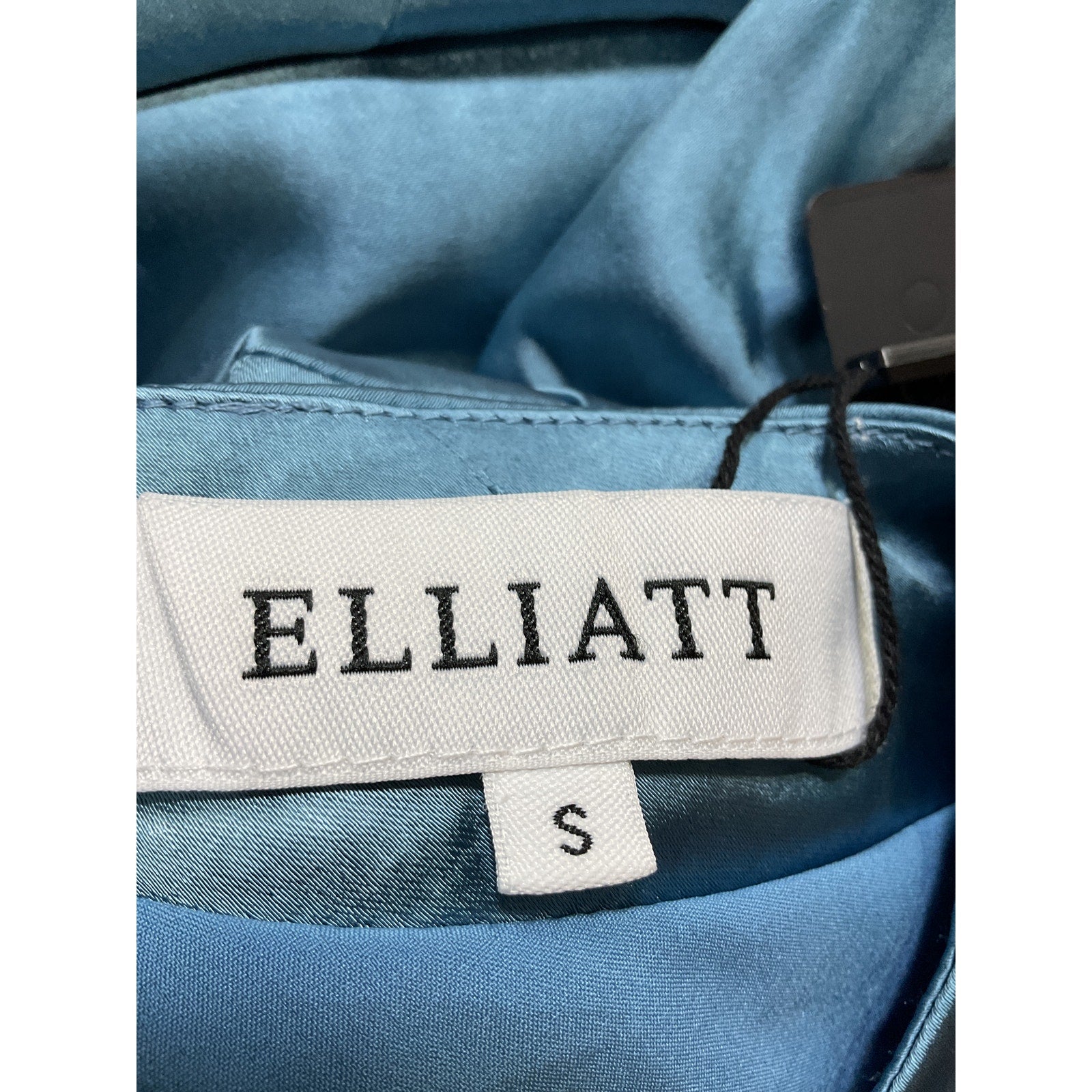 Elliatt 'Cassini' Blue Satin One Shoulder Dress Size S - NWT