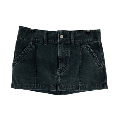 Helsa Utility Black Workwear Mini Skirt Size M