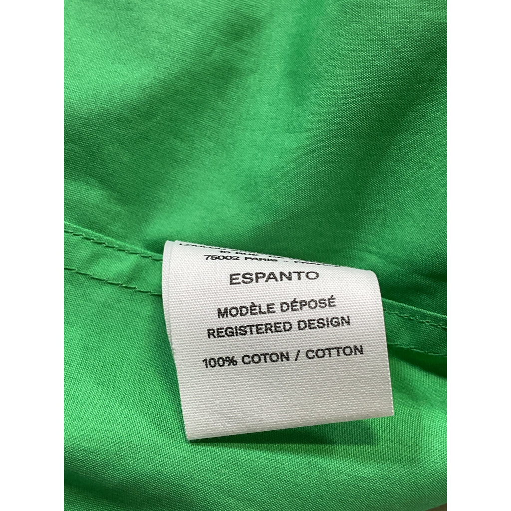 Loulou Studio 'Espanto' Green Poplin Shirt Size S