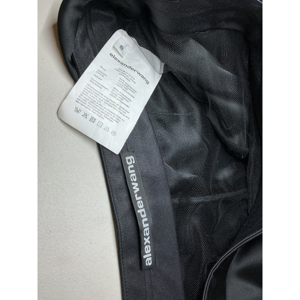 Alexander Wang Black Polyester Mini Skirts Size 8