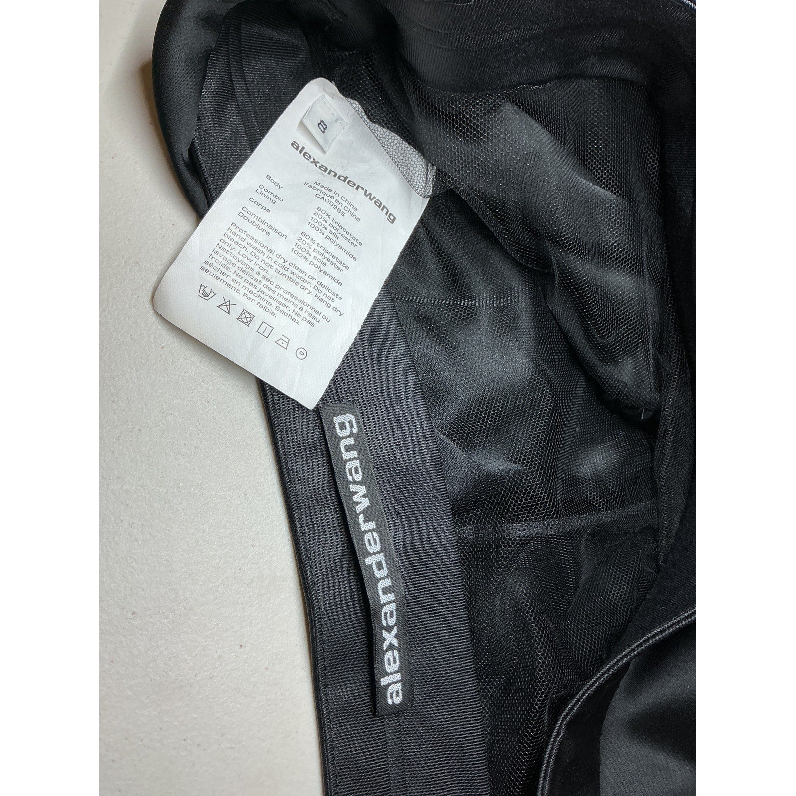 Alexander Wang Black Polyester Mini Skirts Size 8
