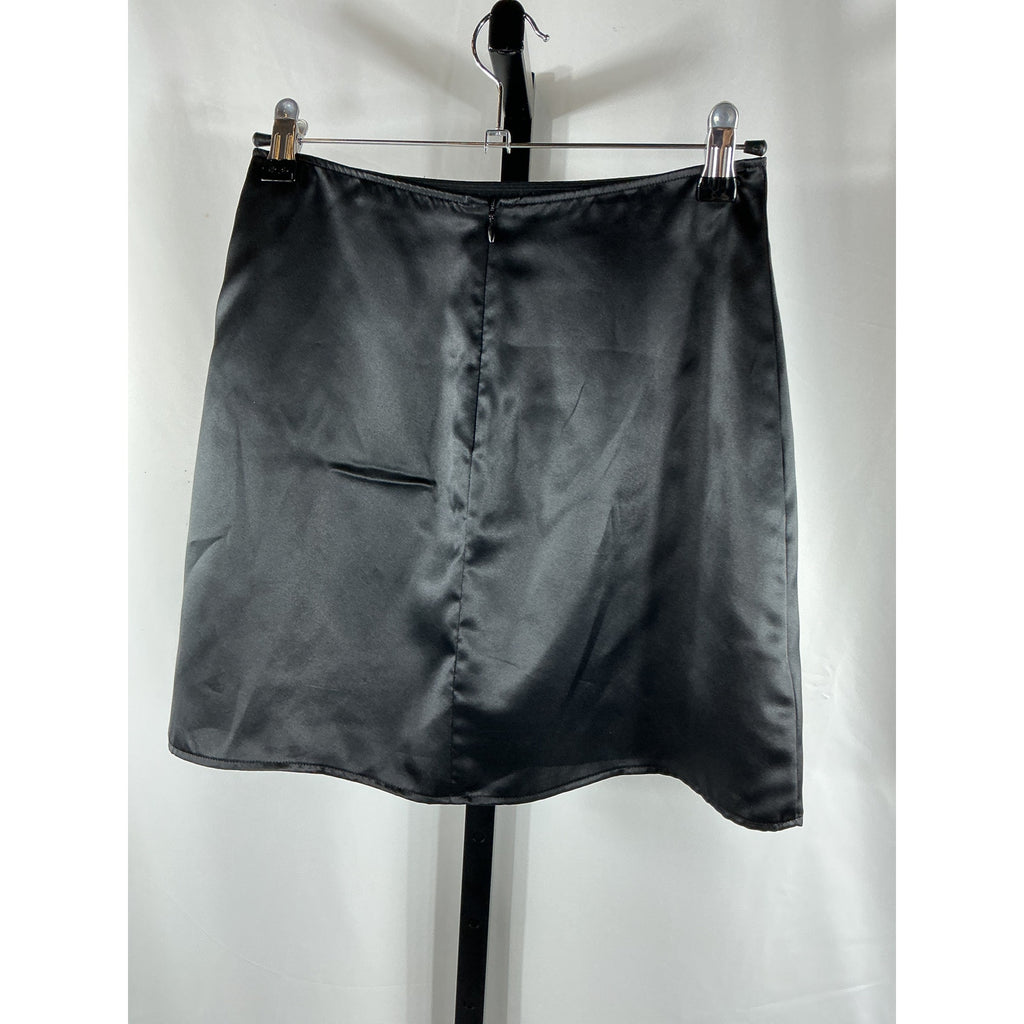 Reformation 'Robbie' Black Silk Skirt Size 0