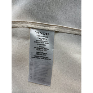 Vince 'Silk' Gold Long-Sleeve Blouse Size XXS