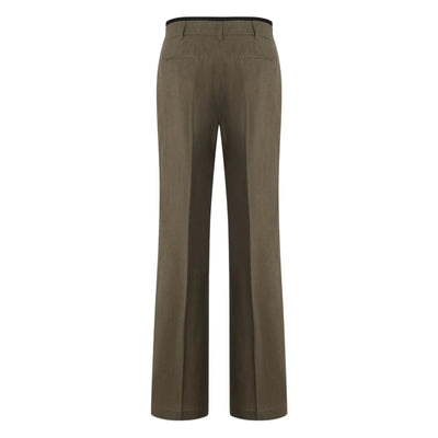 Pinko Classic Marrone Borraccia Tailored Trousers Size IT 36 / US 0
