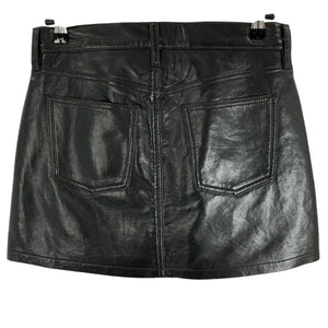 Agolde Sleek Black Liv Mini Skirt Size 24