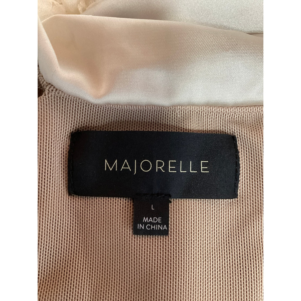Majorelle 'Ileisha' White Satin Mini Dress Size L