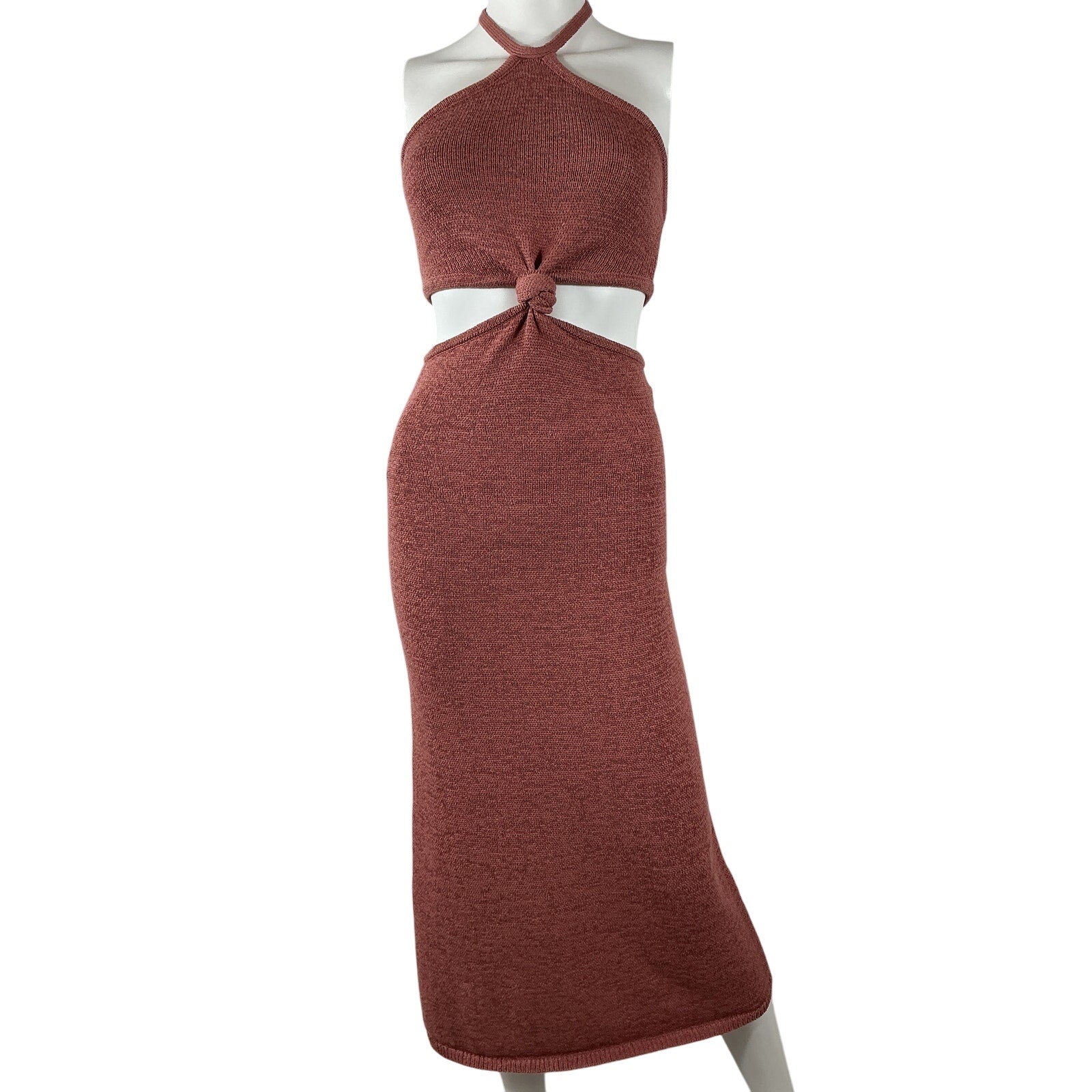 Cult Gaia 'Cameron' Pink Cotton Knit Dress Size XS