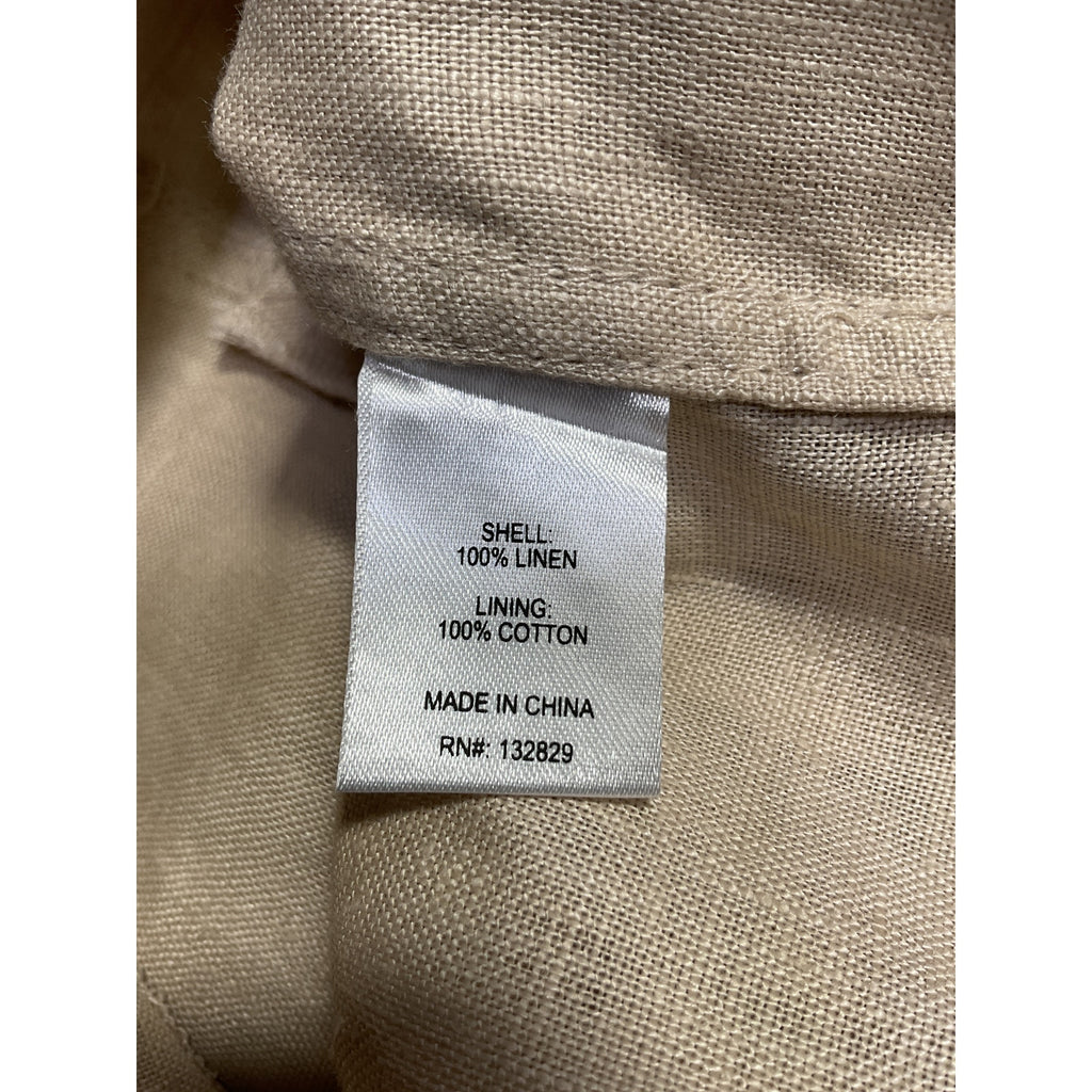 L'Academie 'Allana' Beige Linen Skort Size S