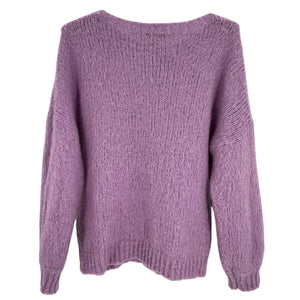 Maje Cozy Lilac Crewneck Sweater Size 1