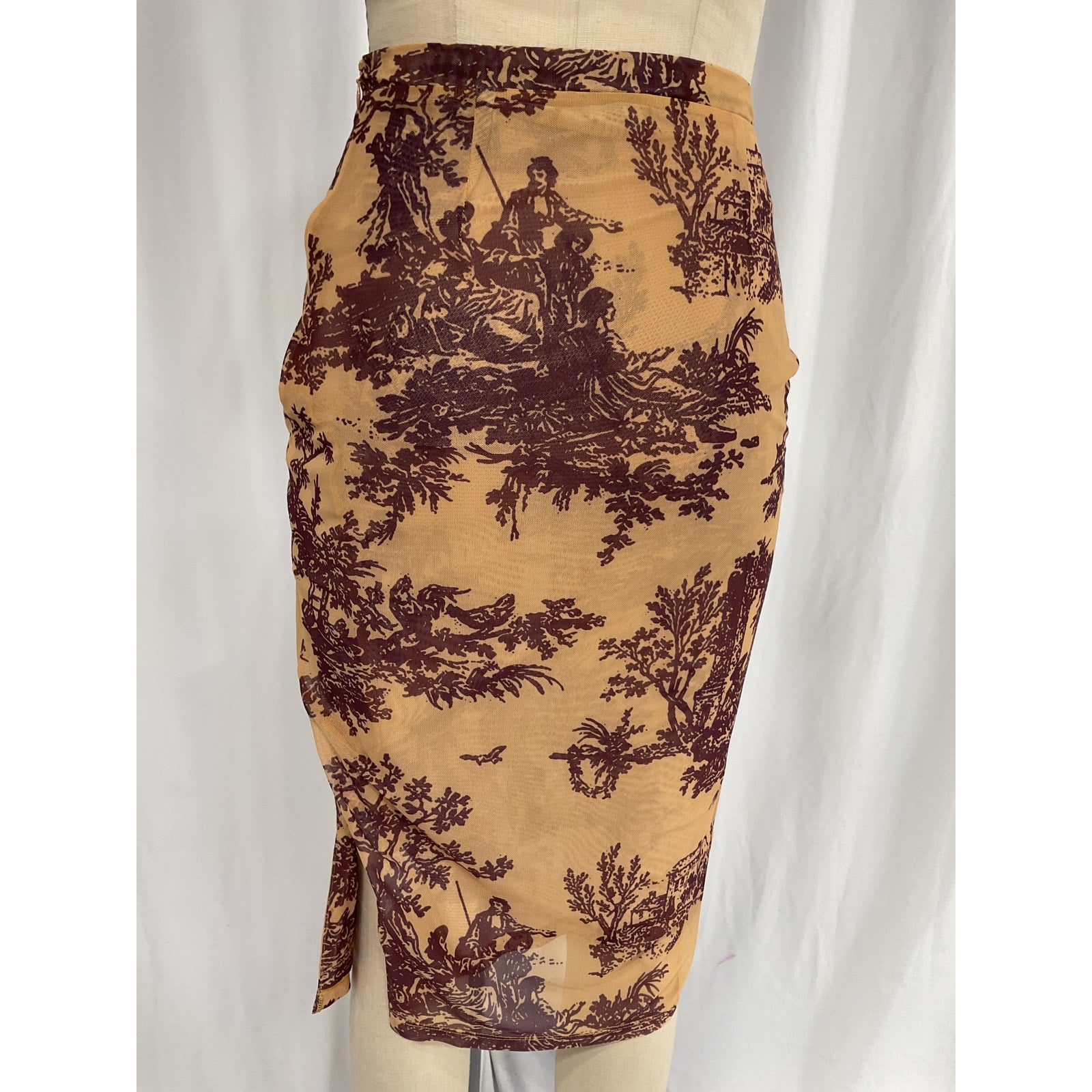 Miaou 'Preston' Gold Skirt Size S