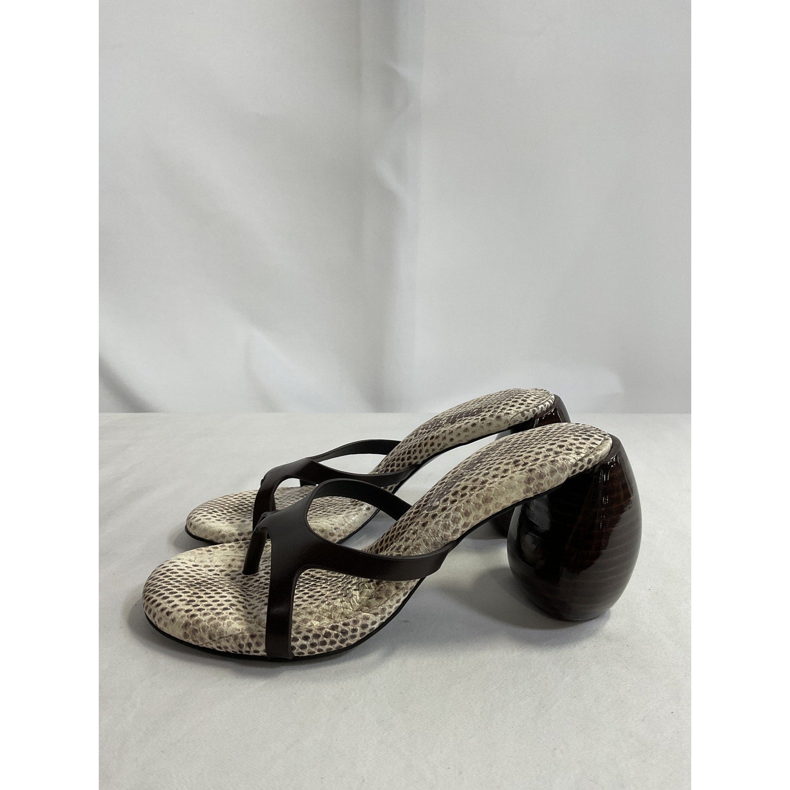 Cult Gaia 'Rory' Brown Leather Sandal Size 6.5