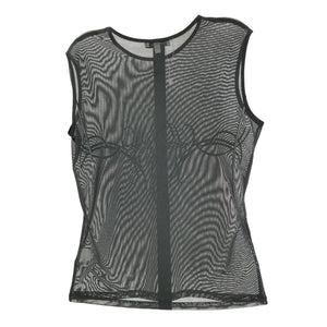 Miaou Sheer Black Drew Tank Top Size M