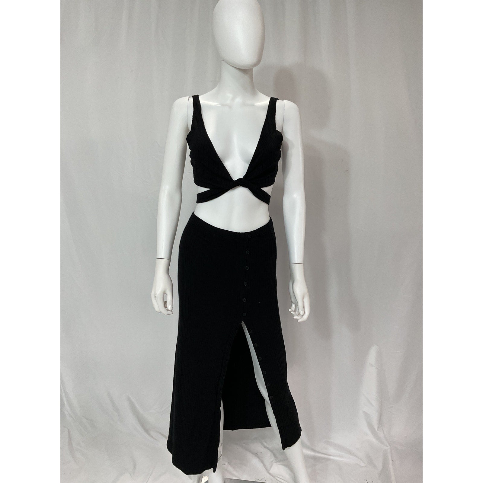 Reformation 'Jonny' Black Two Piece Size M