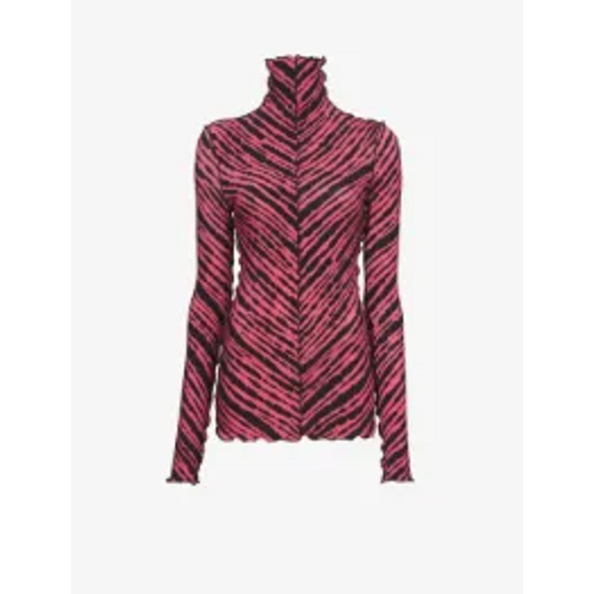 Proenza Schouler 'Diagonal' Pink Tie Dye Jersey Turtleneck Size S