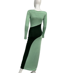 Significant Other Ruched Green Caitlin Maxi Dress Size US 4 NWT