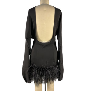 16Arlington Chic Black Flora Mini Dress Size UK 10 / US 6