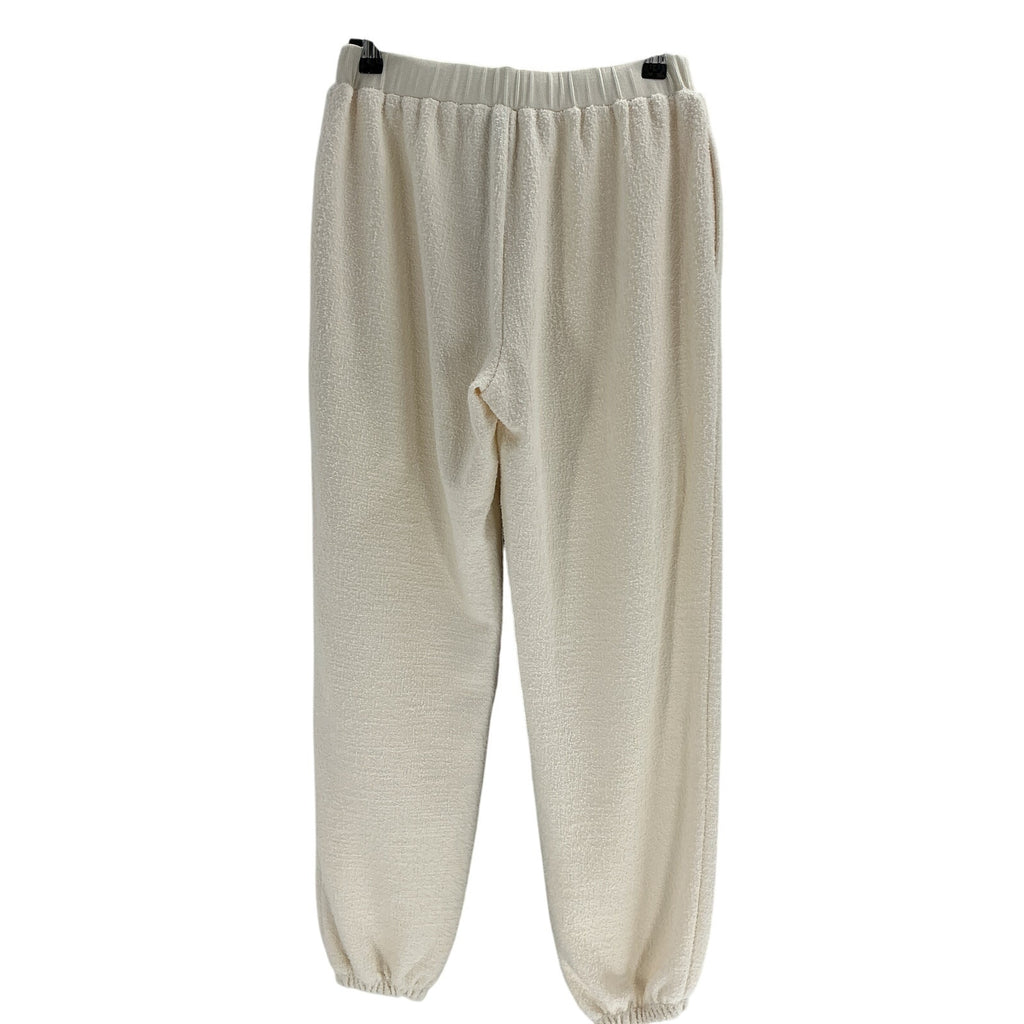 Hatch 'The Dina' Beige Polyester Boucle Lounge Pant Size 2