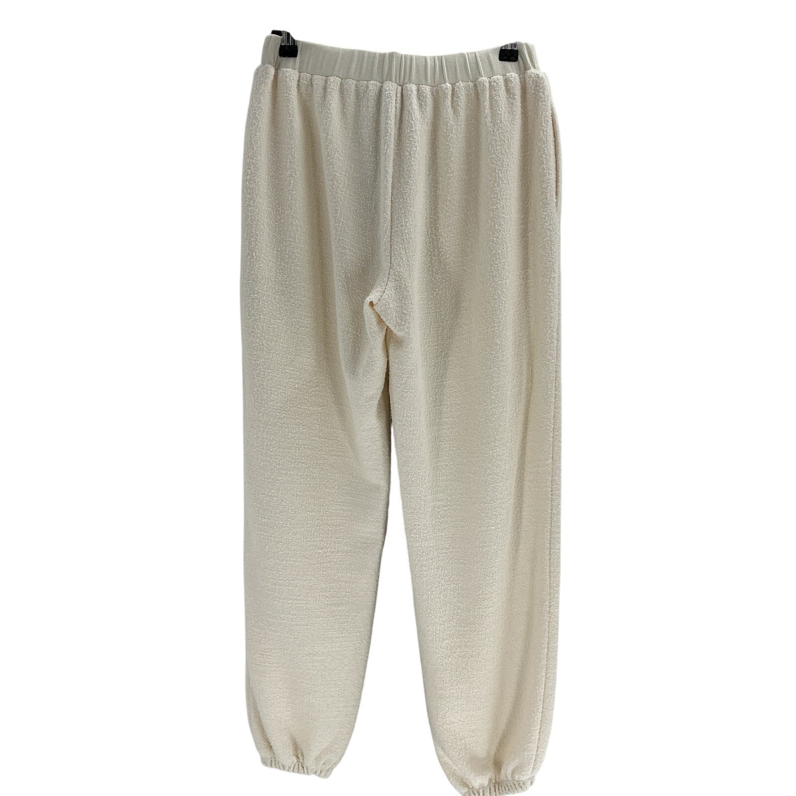 Hatch 'The Dina' Beige Polyester Boucle Lounge Pant Size 2