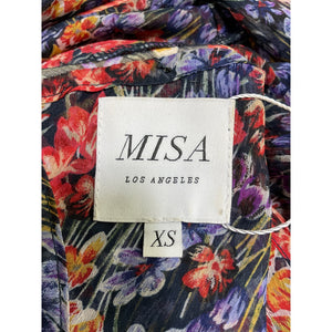 Misa Los Angeles Sheer Multicolor Anahita Dress Size XS