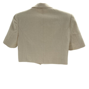 Astr The Label Cropped Cream Siarah Blazer Size XS