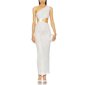 Michael Costello Elegant Cream Caroline Maxi Dress Size XXS