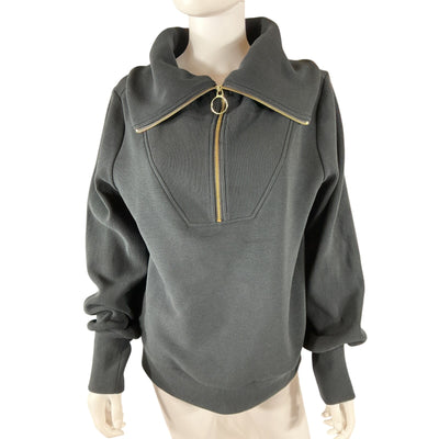 Varley Cozy Black Vine Half Zip Pullover Size S