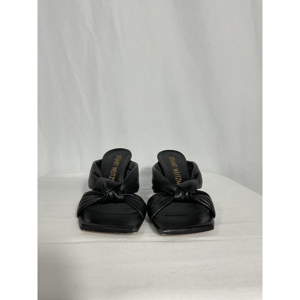 Stuart Weitzman 'Playa Knot' Square Toe Slide Sandals Size 5.5