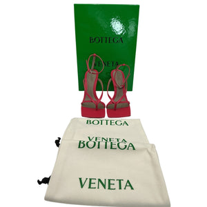 Bottega Veneta Elegant Red Stretch Leather Sandal Size 36.5 EU / 6.5 US