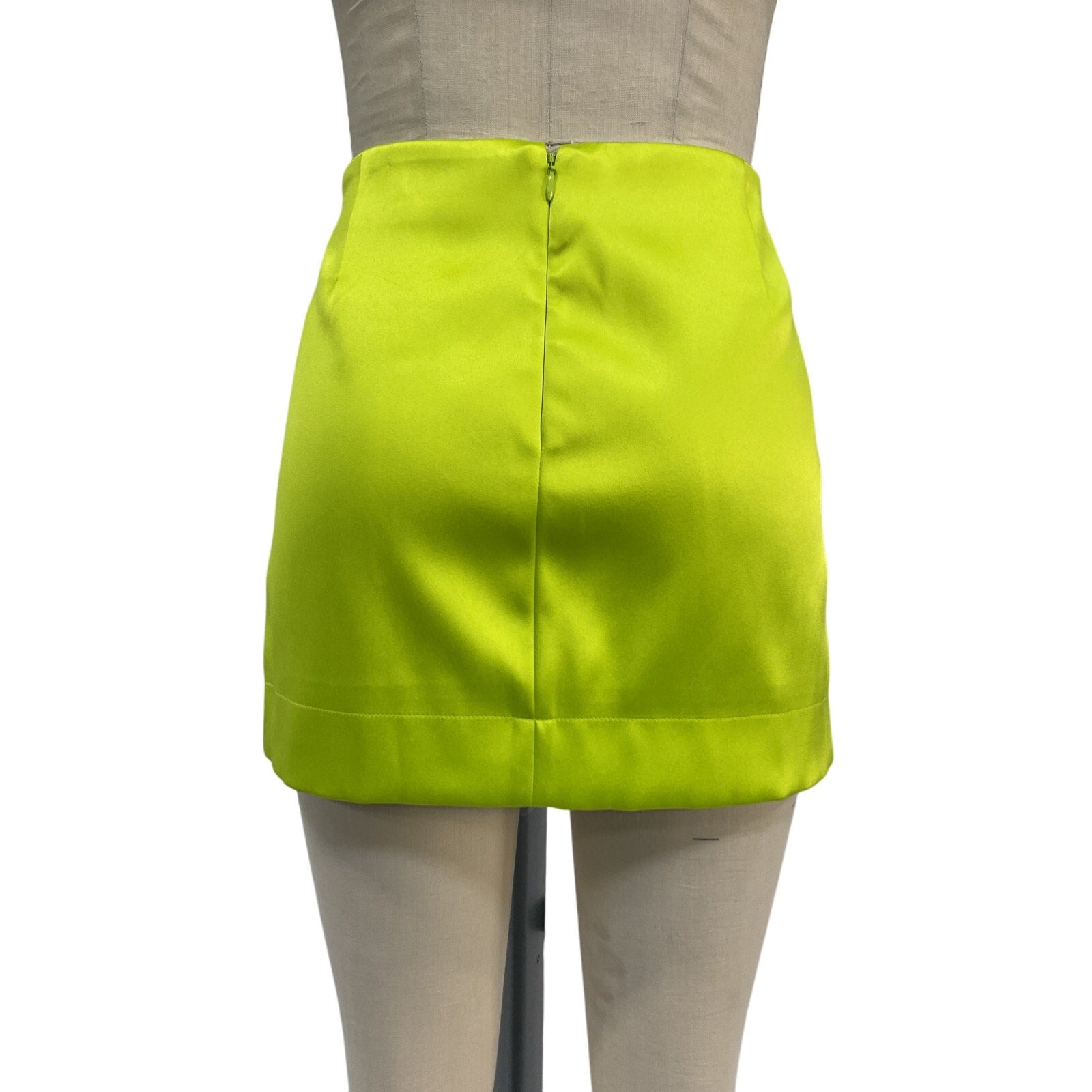 Michael Costello X Revolve 'Marissa' Green Polyester Skirt Size L