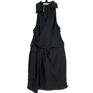 Ramy Brook Draped Black Nettie Minidress Size M