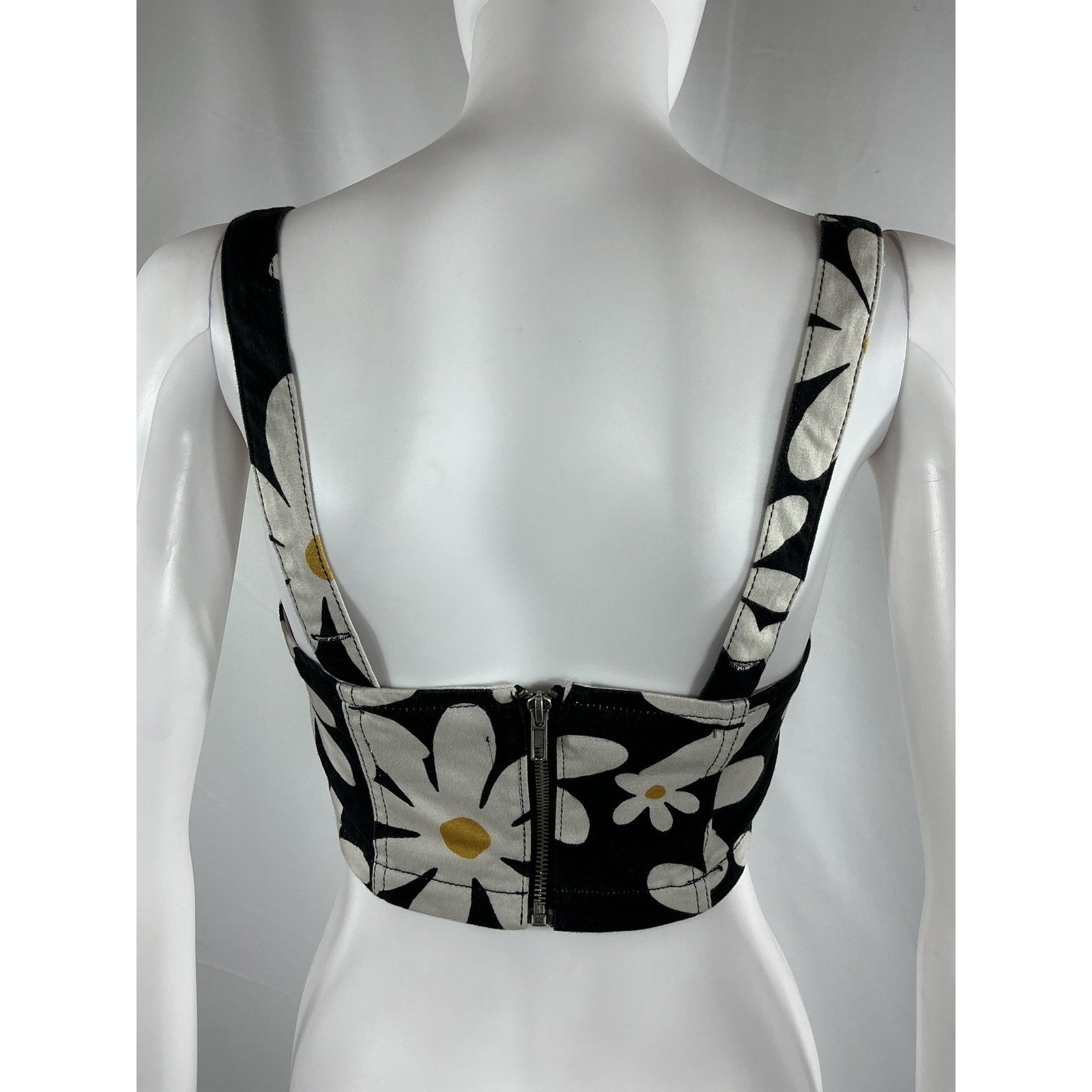 Reformation 'Nikki' Black Bustier Top Size 0