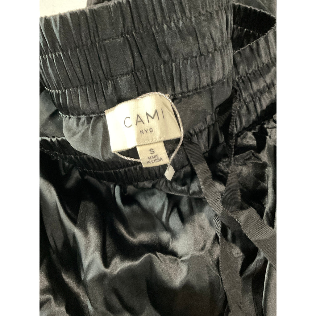 Cami Nyc 'Elsie' Black Silk Cargo Joggers Size S