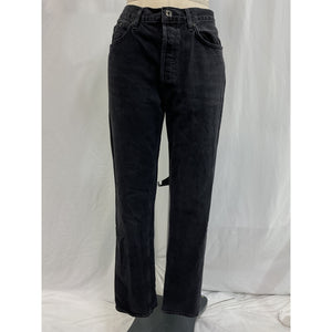 Agolde 'Lana' Black Mid Rise Straight Denim Jean Size 27