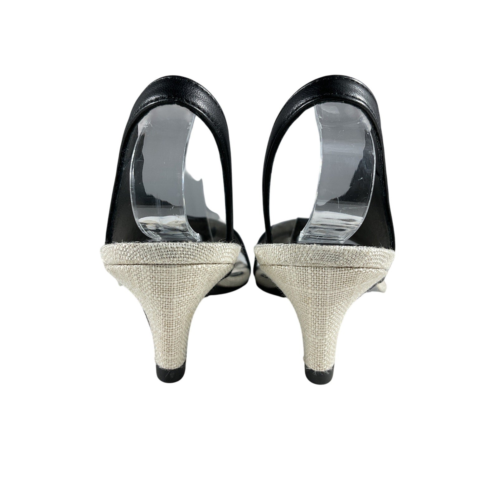 Toteme 40 Black Leather Thong Sandals Size 8