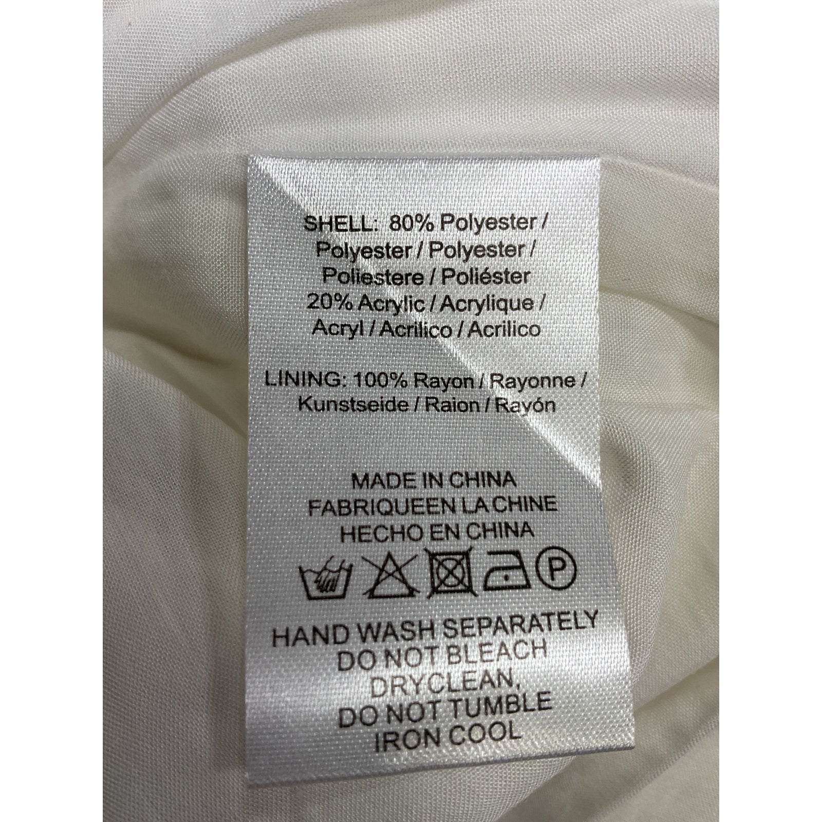 Sau Lee 'Audrey' White Tweed Dress Size 4